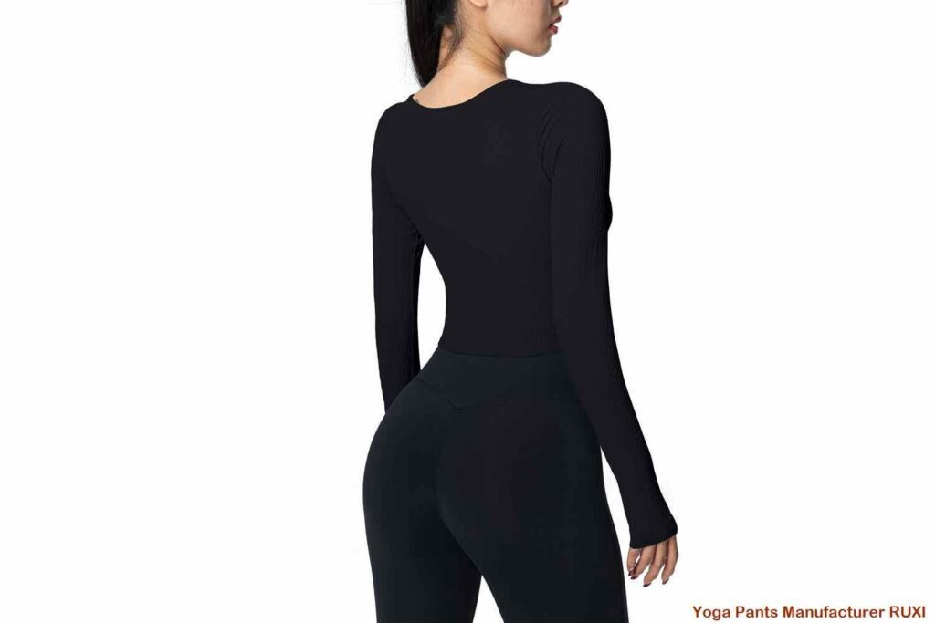 Pantalones de yoga de cintura alta y pierna ancha