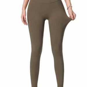 Leggings de algodón de cintura alta con bolsillos