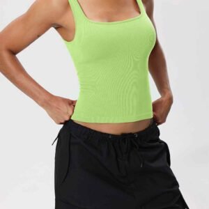 sujetador deportivo blanco de corte largo