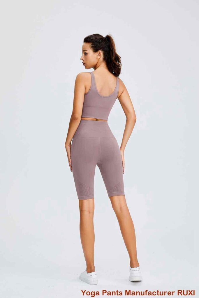 Pantalones cortos deportivos rosas para mujer