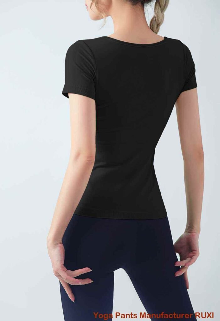 Leggings acampanados cruzados de cintura alta