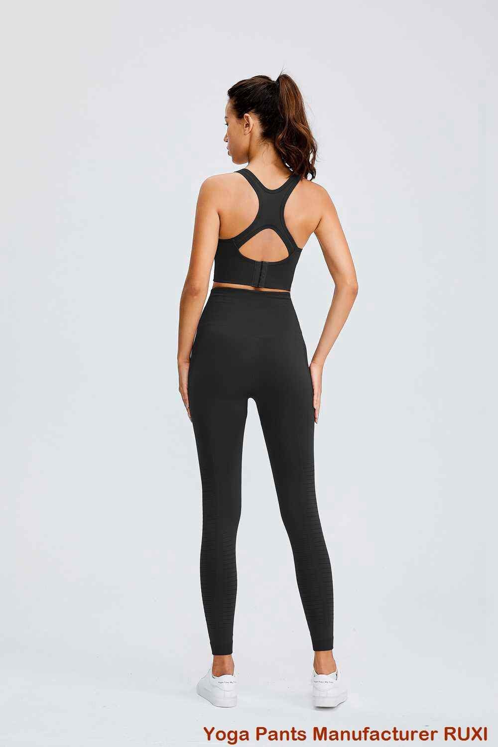 Pantalones de yoga acampanados y plegables